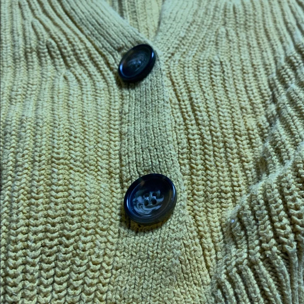 Ardene Mustard Button-Up Cardigan - Picture 3 of 3